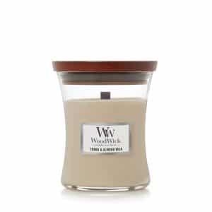 woodwick chandelle tonka & almond milk moyenne